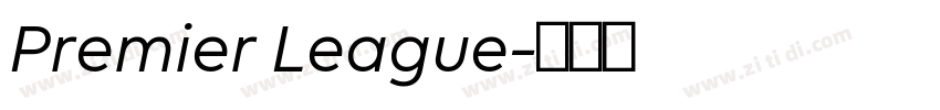 Premier League字体转换